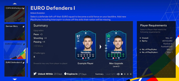 EA FC 24 Euro Defenders I Evolution Guide